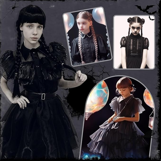 YOGFIT Halloween Costume Girls Dress for Kids Perfect for Halloween, Cosplay, and Parties