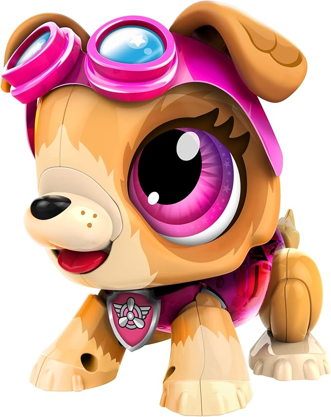Build a Bot Paw Patrol Skye - Build Your Own Robotic Pet with 20+ Pieces with 1 Sticker Sheet - Ages 3-10
