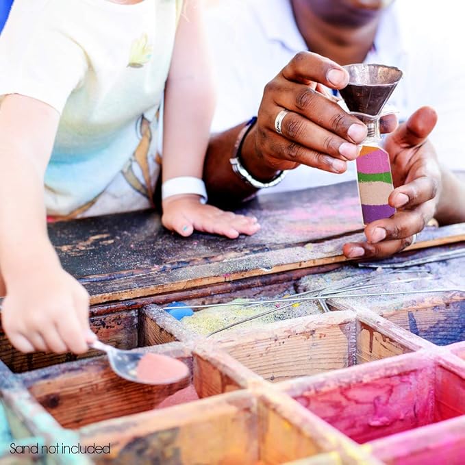 ArtCreativity Plastic Sand Art Bottles with Corks - Pack of 12-2oz Clear Containers for Sand Art, Message in a Bottle, Wedding Invitations, Fun Arts and Crafts Supplies for Kids - Sand not Included…