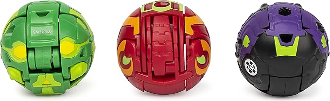 Bakugan Starter Pack 3-Pack, Dragonoid Ultra, Armored Alliance Collectible Action Figures