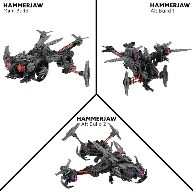 — KOMPLEX Hammerjaw K.L.A.W. Gunship — Building Toy Sets — 3 Builds — Ages 8+