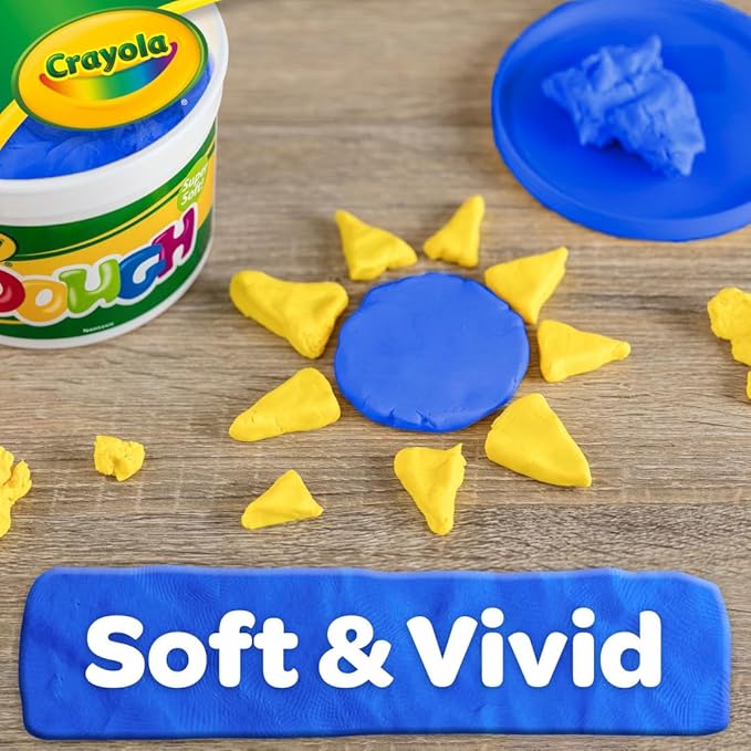 Crayola Modeling Dough, Blue, Bulk Classroom & Art Supplies For Kids, 3lb, Resealable Bucket