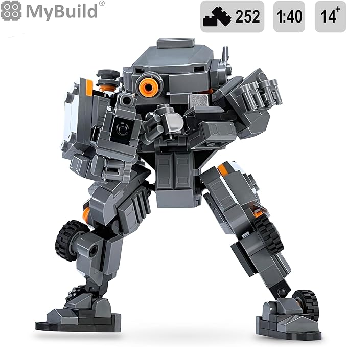 MyBuild Mecha Frame Armed Forces Stryker 5023 - Mech Toy Building Bricks for Mech Fans Aged 14+ (Dark Gray)