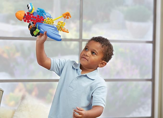 K'NEX Kid Wings & Wheels Building Set - 65 Pieces - Ages 3+ - Preschool Educational Toy