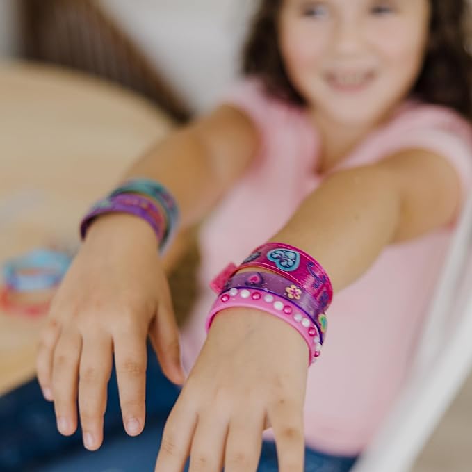 Melissa & Doug Design-Your-Own Bracelets With 100+ Sparkle Gem and Glitter Stickers