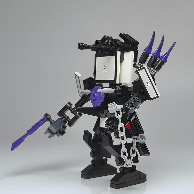 Skibid Toilet Building Block Set, Mini Titan TV Man Skibid Building Brick for Adults Fans 164PCS Blocks