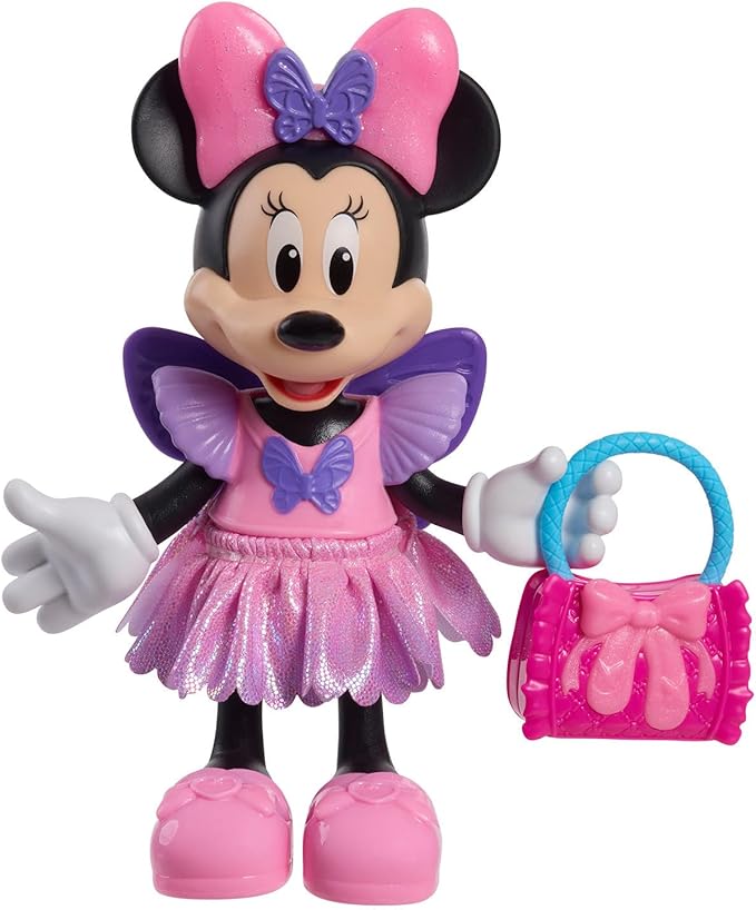 Disney Junior Minnie Mouse Fabulous Fashion Ballerina Doll, 13-piece Doll and Accessories Set, Kids Toys for Ages 3 Up by Just Play