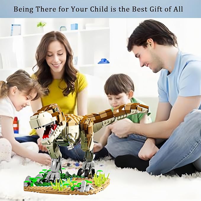 Jurassic Dinosaur Compatible with Lego,1228 Pcs Dinosaur Park World Toys for Age 7 8 9 10 11 12 13 14 Years, Tyrannosaurus Rex Toy for 7-9 Year Old Boy Christmas Birthday