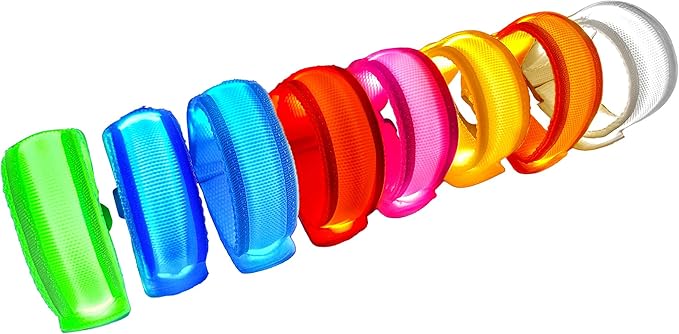 8 PCS LED Glow Bracelets, Christmas Light Up Bracelets Set - Glow in The Dark Party Bracelets Favors Supplies for Christmas, Concerts, Festivals, Game Prizes, Sports, Rave Accessories.