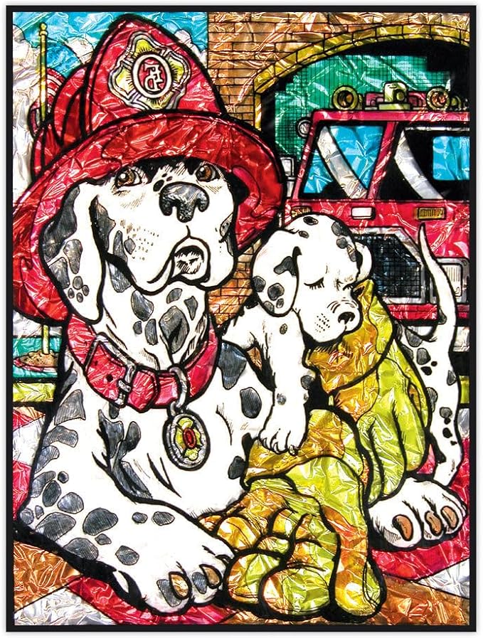 Royal & Langnickel Foil by Numbers Painting Kit, Dalmatians