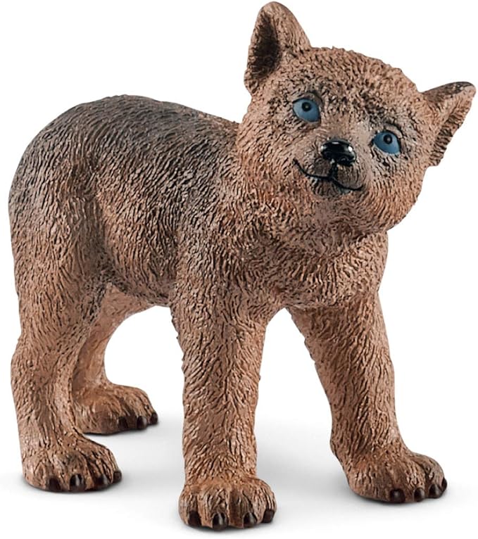 Schleich Wild Life 3pc. Mother Wolf and Baby Wolf Pups Figurine Set - Authentic and Highly Detailed Toy Set, Durable for Education and Fun Play, Perfect for Boys and Girls, Ages 3+