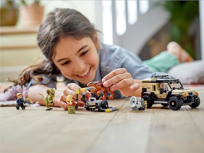Lego Pyroraptor Dilophosaurus Transport (Jurassic World Edition)