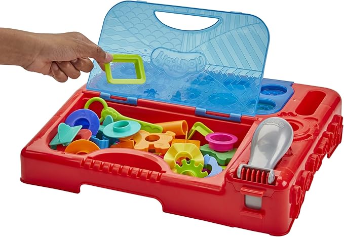 Play-Doh Grab 'n Go Activity Center, with Over 30 Tools and 10 Cans, Kids Arts and Crafts, Preschool Toys for 3 Year Old Girls and Boys and Up, Non-Toxic (Amazon Exclusive)