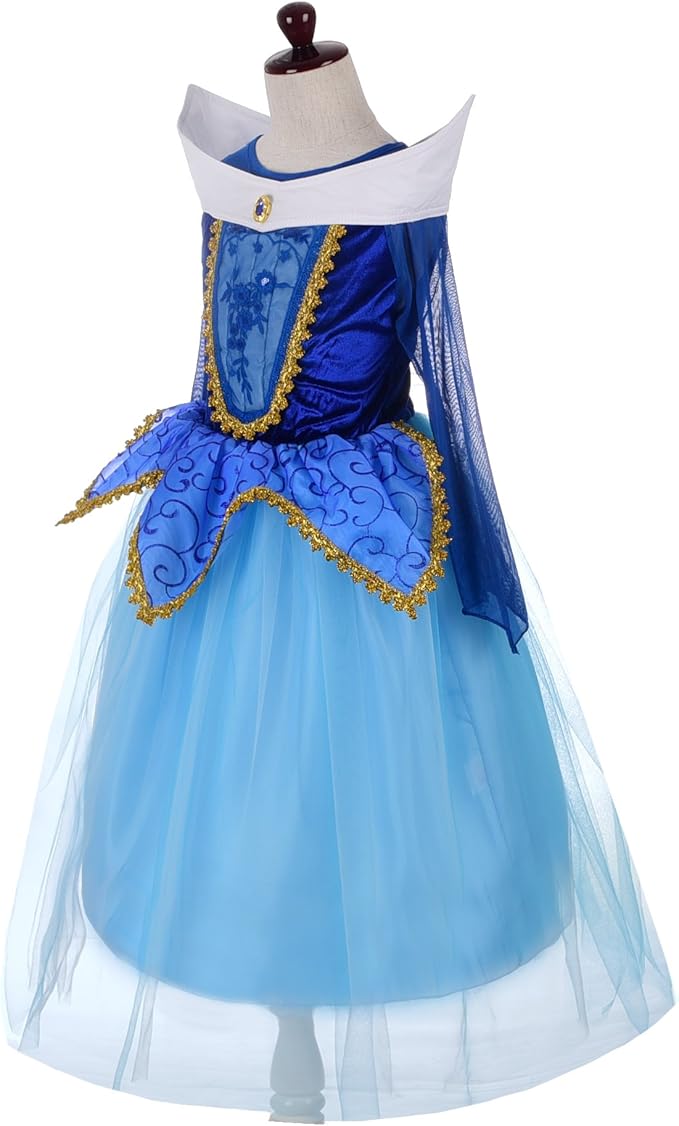 Dressy Daisy Beauty Princess Costume Dress Up Toddler Little Girls Halloween Birthday Party Fancy Ball Gown