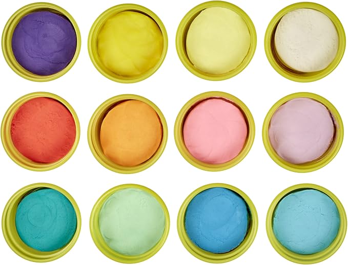 Play-Doh Pastel Colors Bulk 12-Pack of 4-Ounce Cans, Party Favors, Easter Basket Stuffers for Girls & Boys, Kids Arts & Crafts, Preschool Toys, Ages 2+