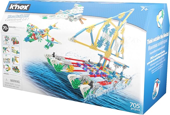 K’NEX Imagine: 70 Model Building Set – 705 Pieces, STEM Learning Creative Construction Model for Ages 7+, Interlocking Building Toy for Boys & Girls, Adults - Amazon Exclusive