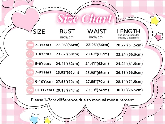 Robbie Clothes For Girls Pink Plaid Dress Movie Doll Costume Pink Robbie Outfit for Kids Halloween Carnival Dress Up