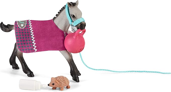 Schleich Horse Club, Horse Toys for Girls and Boys, Playful Foal Horse Set with Horse Toy and Accessories, 6 pieces, Ages 5+