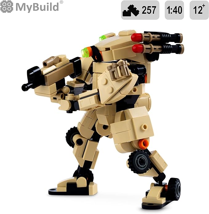 MyBuild Mecha Frame Armed Forces Stryker 5020 - Desert Armor Robot Blocks Toy Building Bricks for Children to Adult Mech Fans