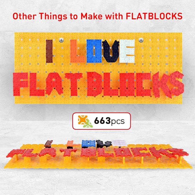 WEofferwhatYOUwant Educational Building Set Construction Truck - STEM 3D Puzzle with 743 Flatblocks. Creates Unique Brick Designs (Figures Level 6)