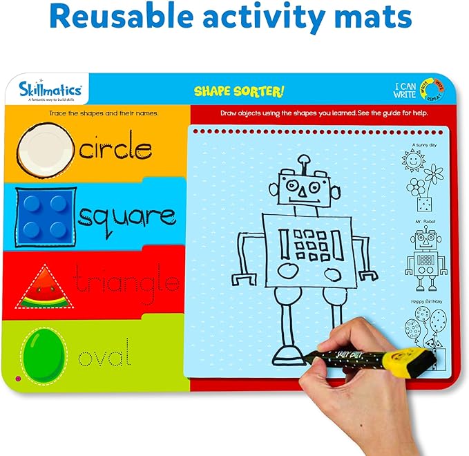 Skillmatics I Can Write, Preschool Learning Activities, Educational Toy and Game, Back to School Supplies, Gifts for Students, Kids, Ages 3, 4, 5, 6