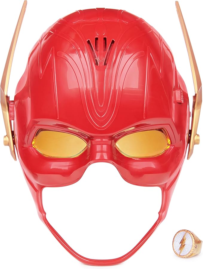 DC Comics, The Flash Hero Set, Iconic Mask with Visor and Ring, 10+ Unique