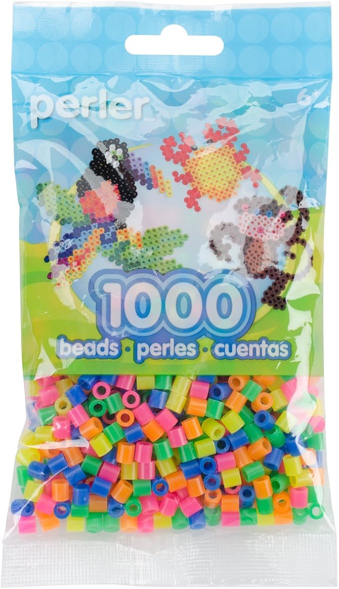 Perler Beads 80-15186 Neon Mix 1000 Beads, Small