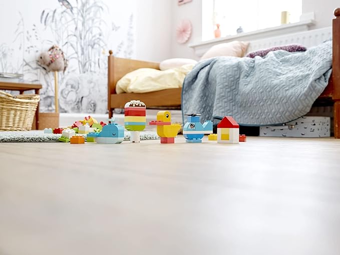 LEGO DUPLO Classic Heart Box, First Bricks Building Toy, Educational Activity and Development Set, Early Learning Toys for Toddlers 1.5-3 Years Old, 10909