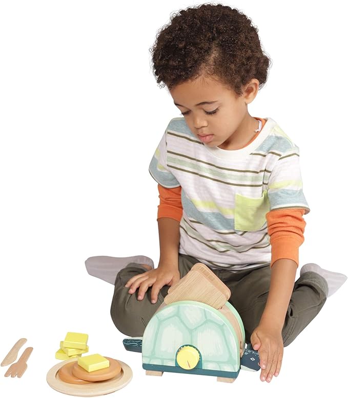 Manhattan Toy Toasty Turtle Toddler & Kids Pretend Play Cooking Toy Set