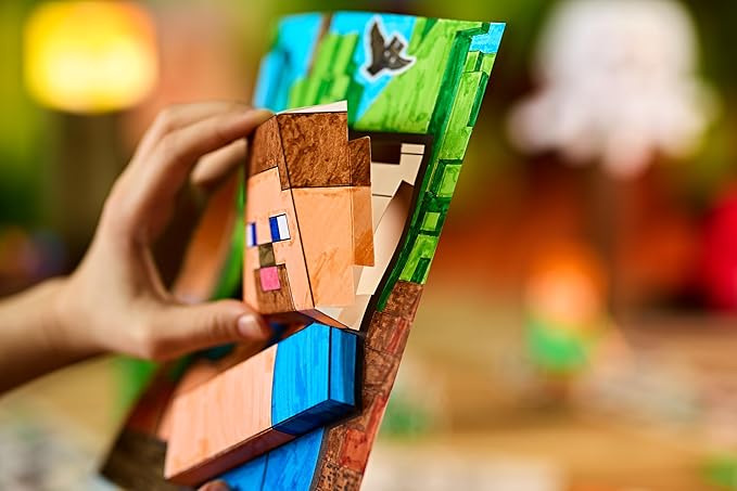Crayola Minecraft, POPs 3D Kids Art Set, Coloring Book Alternative, Gift for Boys & Girls, Ages 6+