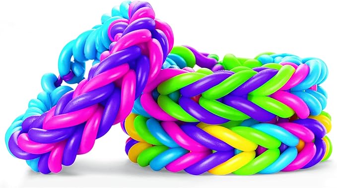 Shimmer 'n Sparkle Squish Magic Bubble Bands Loom Band Making kit, Friendship Bracelets Crafting Toy Rubber Bands Set