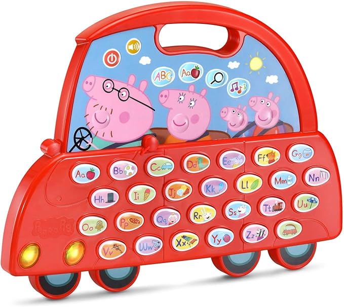 VTech Peppa Pig Learn and Go Alphabet Car, Red