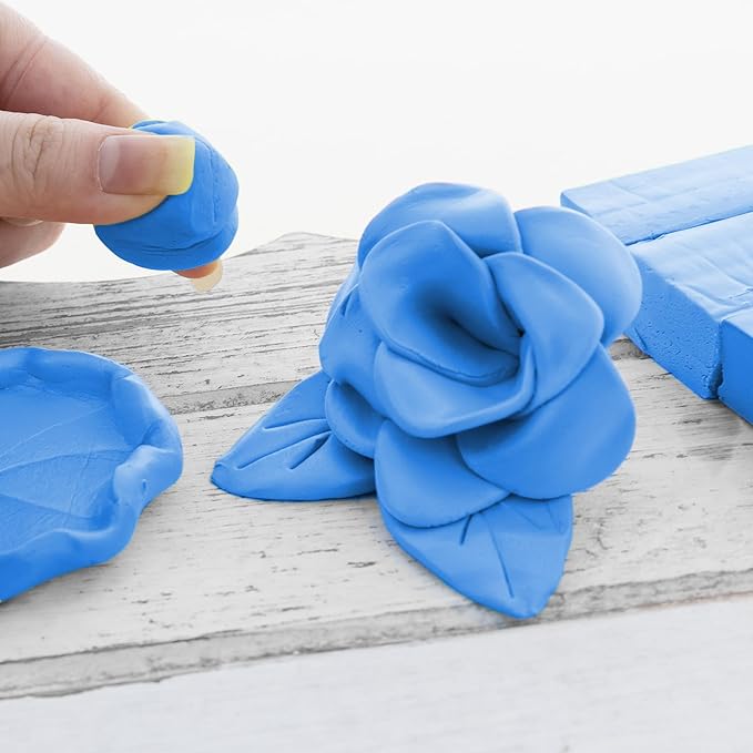 BAZIC Modeling Clay Blue Color 1 LB, Light Dough Art Craft, Non Toxic Gift for Artist Kids Toddler Boys Girls, Bulk for Classroom, 2-Pack