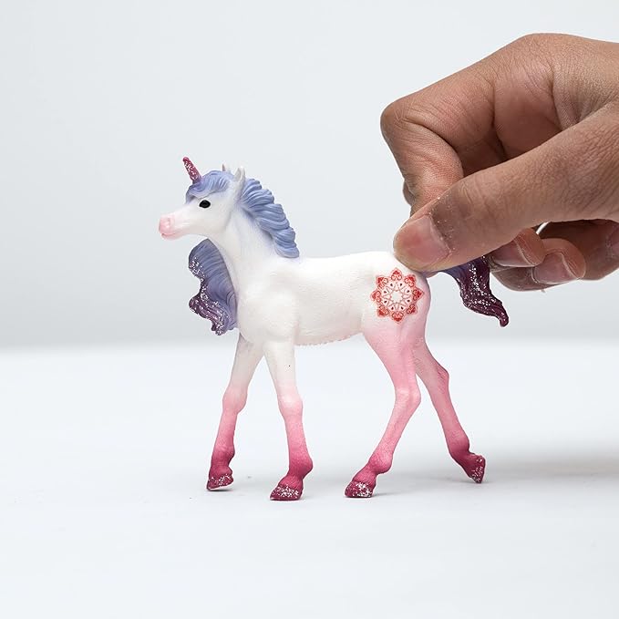 Schleich bayala, Unicorn Toys, Unicorn Gifts for Girls and Boys 5-12 Years Old, Mandala Unicorn Foal