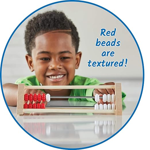 hand2mind Mini 20 Bead Wooden Rekenrek Class Set, Abacus for Kids Math & 20 Bead Wooden Sensory Rekenrek, Abacus for Kids Math, Math Manipulatives Kindergarten