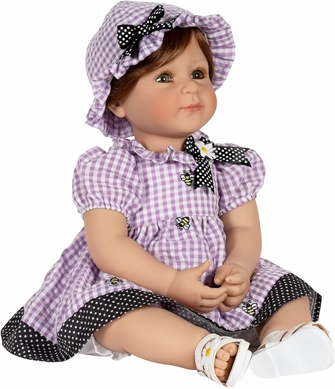 Adora Toddler Time Babies, 20" Premium Doll with Hand Painted Eyelashes and Face, Fresh Baby Powder Scent and Removable Clothing, Birthday Gift for Ages 6+ - Bees Knees