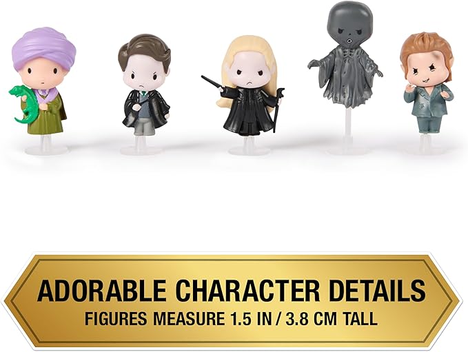Wizarding World Harry Potter, Micro Magical Moments Dark Arts 5-Pack Figures Set & Display Cases (Amazon Exclusive), Kids Toys for Ages 6 and up