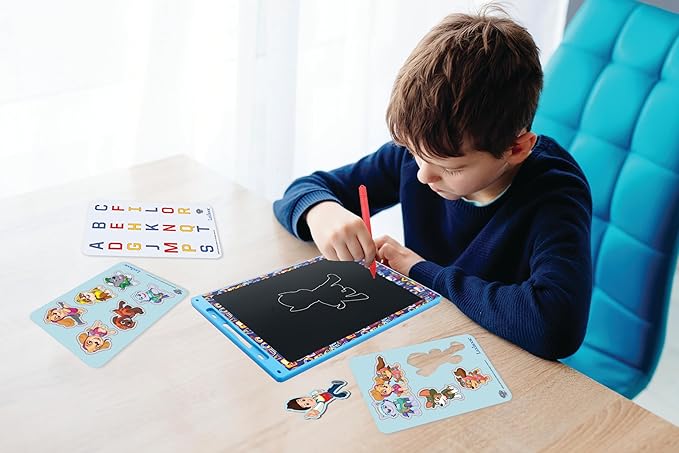 Lexibook, Paw Patrol Magic Slate, Art and Craft Toy for Girls and Boys, A4 Size with Multicolored Drawings, Blue/red, CRT10PA