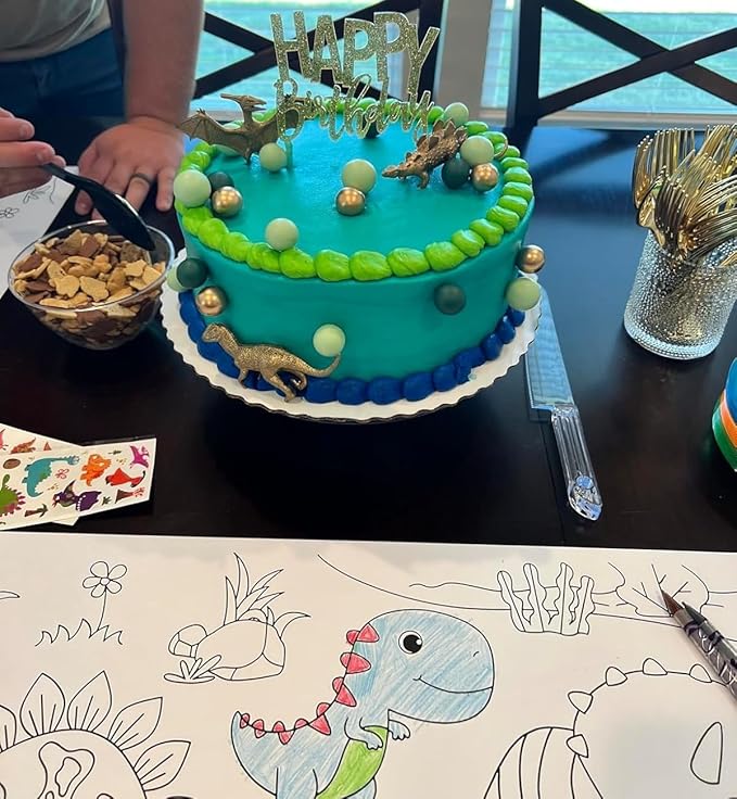 Large Size Coloring Paper Roll for Kids, Toddler Drawing Paper Roll,DIY Sticky Wall Painting Color Filling Paper 120 * 15 Inch (Animal & Princess)