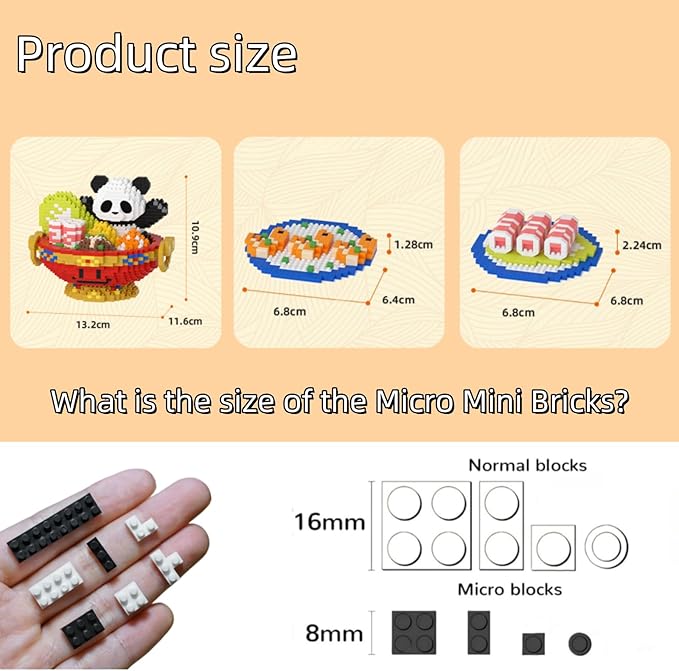 QMEAKMONY Mini Building Blocks Panda Sets Cute Micro Mini Panda Building Bricks for Adults Micro Nano Bricks Perfect Party Favors for Teenagers(2236 PCS)