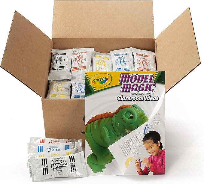 Crayola Model Magic (75ct), Kids Modeling Clay Alternative, 1oz Packs, School Supplies, Air Dry Clay, Modeling Material, Ages 3+