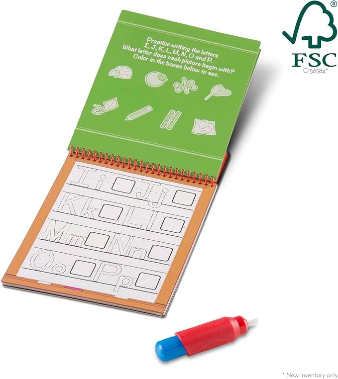 Melissa & Doug On the Go Water Wow! Reusable Water-Reveal Activity Pad - Alphabet - FSC Certified