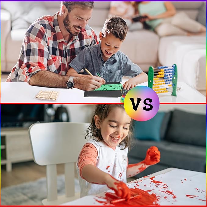 Cityrosy 60 Pcs Scratch Art Paper Rainbow Sets Black Scratch Off Paper Easter Gifts for Kids Magic Rainbow Scratch Off Set Crafts Supplies Kits for Age 3-12 Kids for Party Games Easter Christmas