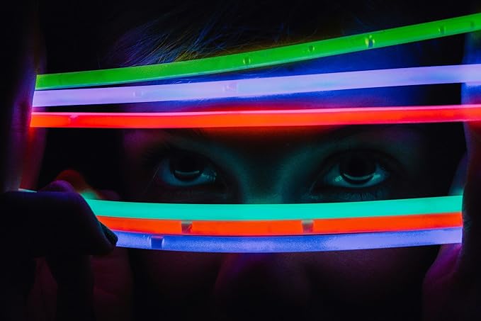 Glow Sticks 414Pcs Bulk Party Pack 8” Glow In The Dark Sticks Glow Bracelets And Glow Eyeglasses And Necklaces Earrings Favors For You... (414PCS)