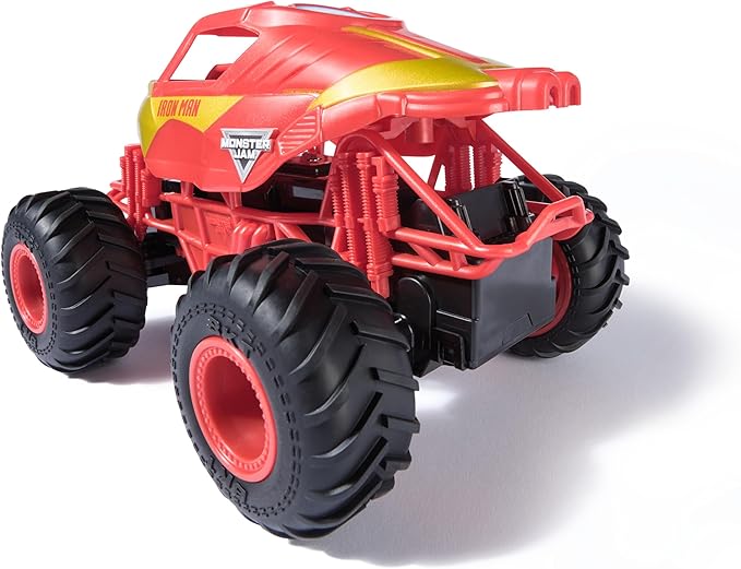Monster Jam, Marvel Iron Man RC Monster Truck, 1:24 Scale, Kids Toys for Boys and Girls Ages 4 and up
