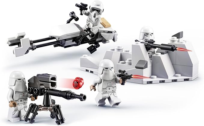 LEGO 75320 Star Wars Snowtrooper Battle Pack, Collector Set with 4 Figures, Blaster and Toy for Children Aged 6 Years +
