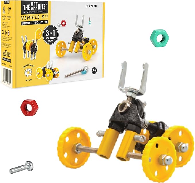 Vehicle Stem Building Toys, Educational Build Your Own Robot Toy for Kids Age 6 7 8 9+ Year Old Boys and Girls, Stem Toys Engineering Kit, Construction Toys Steam Gift - BlazeBit