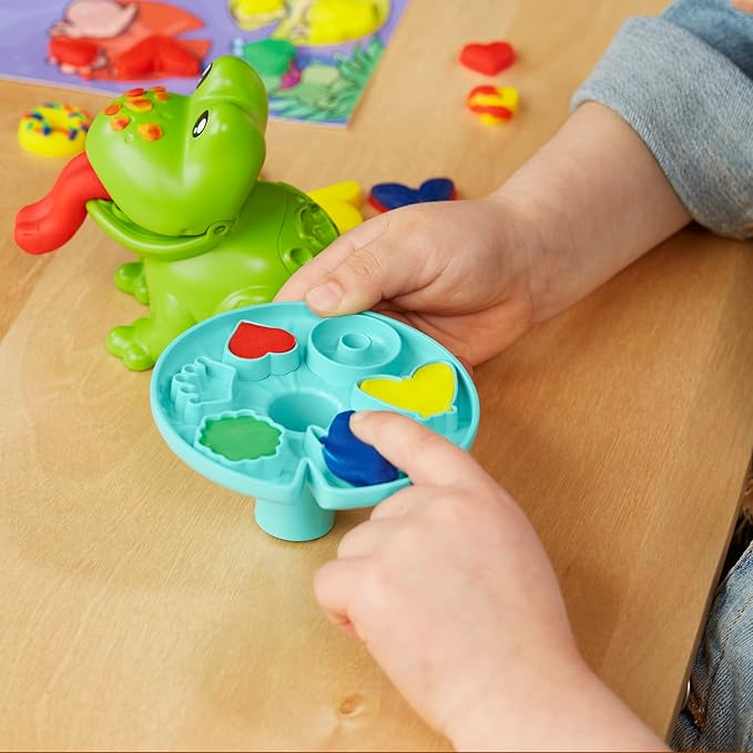 Play-Doh Frog ‘n Colors Starter Set, 4 Colors & Playmat, Frog Toy Playset, Easter Gifts for Boys & Girls, Preschool Toys, Kids Arts & Crafts, Ages 3+