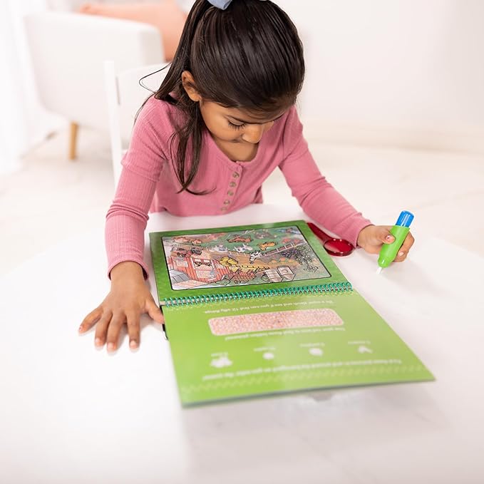 Melissa & Doug On the Go Water Wow! Reusable Water-Reveal Deluxe Activity Pad – Animal Antics