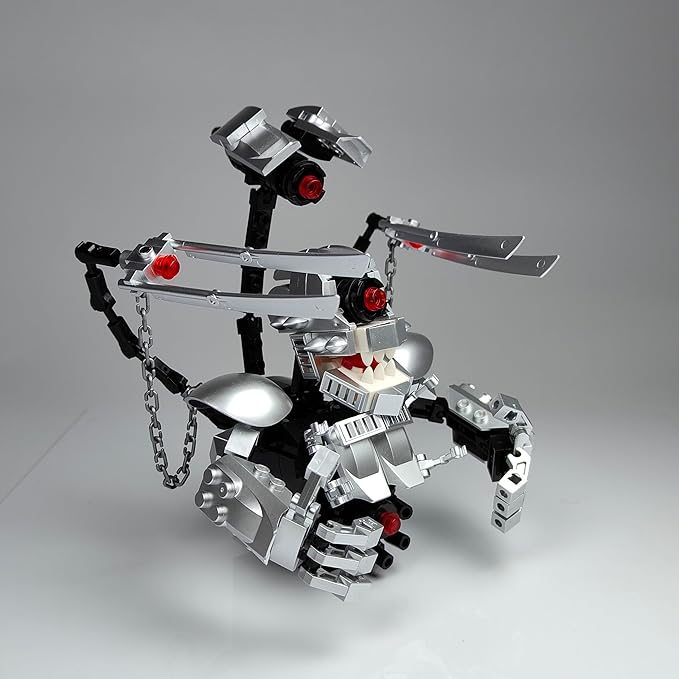 Skibid Toilet Building Block Set, Platinum Armor Cybertron Skeleton Toilet Skibid Building Brick for Adults Fans 313PCS Blocks